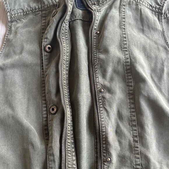 NWT Lucky Brand Green Military Lyocell Vest With Cinch Waist Small (MSRP $99) - Picture 12 of 12